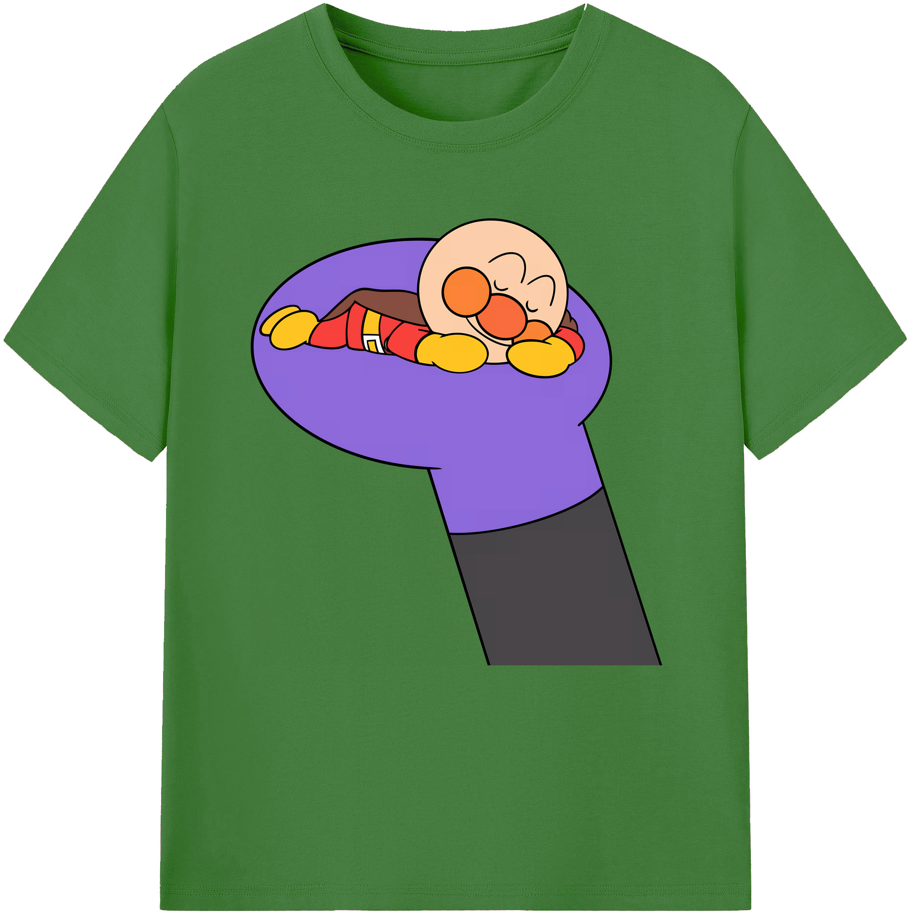 （画像用） アンパンマン Anpanman レディースカジュアルプリントTシャツ（綿100％）